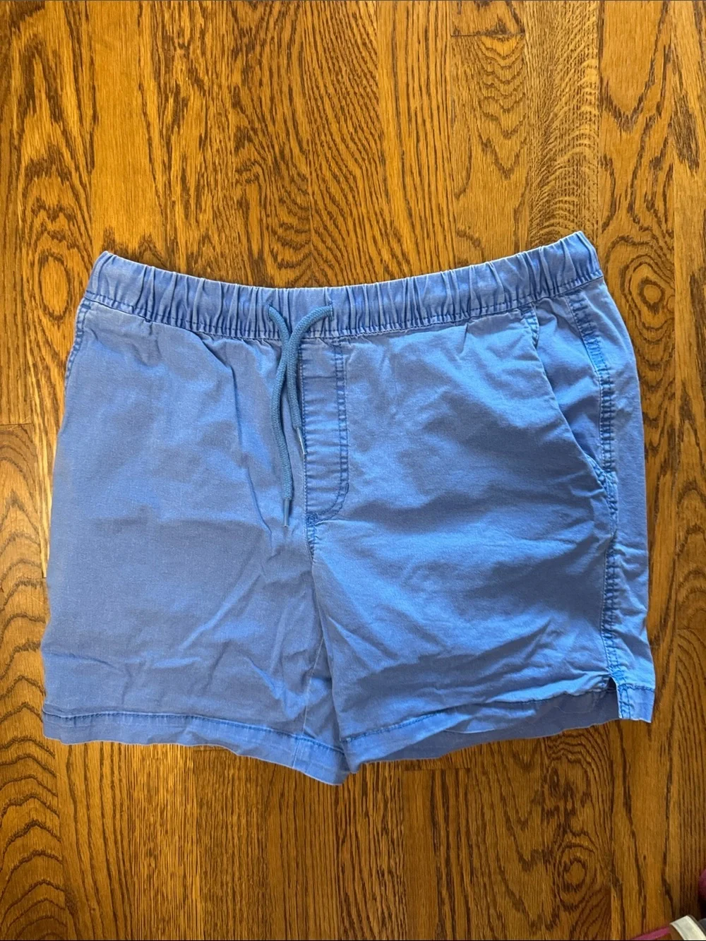 Izod Saltwater Light Blue Men's Casual Drawstring Shorts size Small Inseam 7”